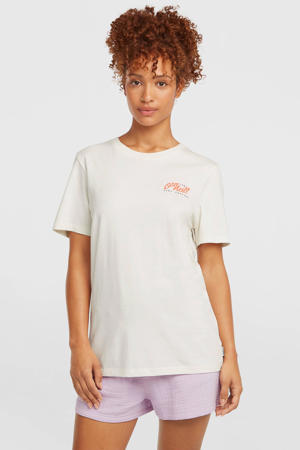T-shirt met backprint wit