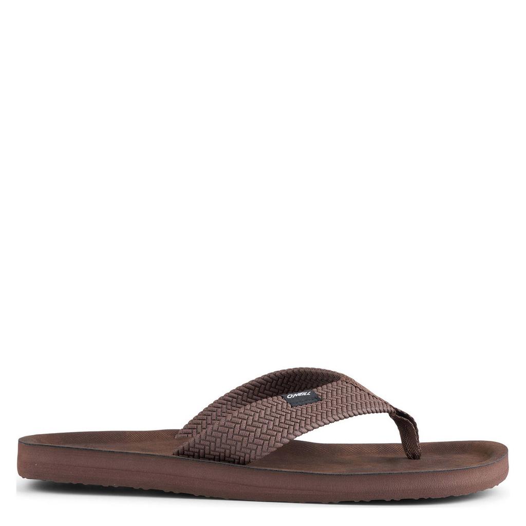 Bruine heren O'Neill Chad teenslippers van 100% polyurethaan