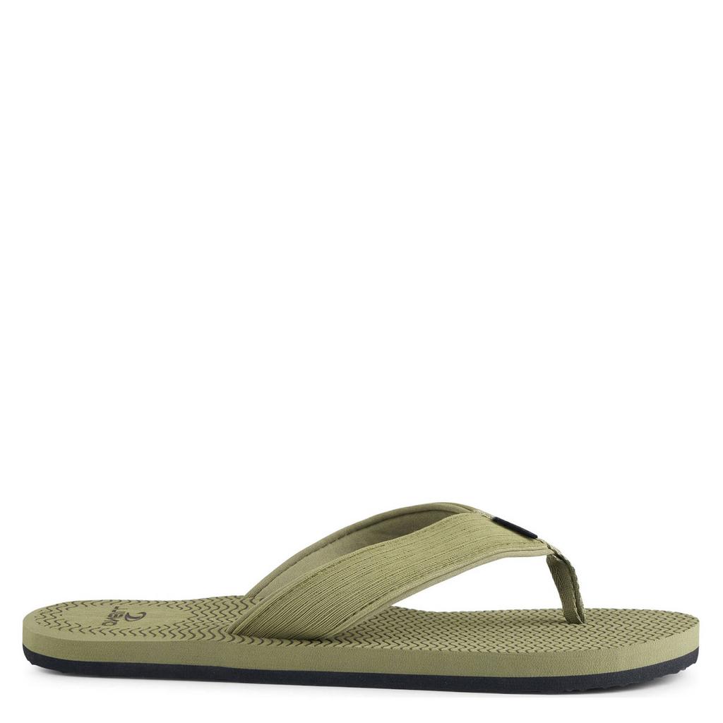 Olijfgroene heren O'Neill Koosh teenslippers van textiel