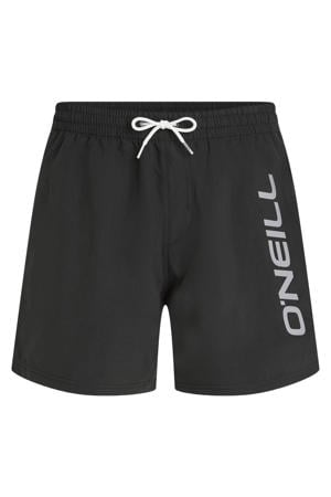 zwemshort Logo 16" zwart