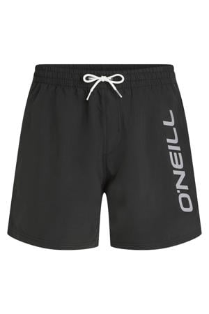 zwemshort Logo 16" zwart