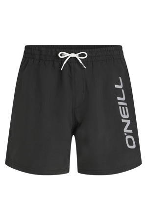 zwemshort Logo 16" zwart