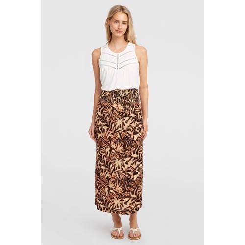 O'Neill gebloemde maxi rok multi afbeelding