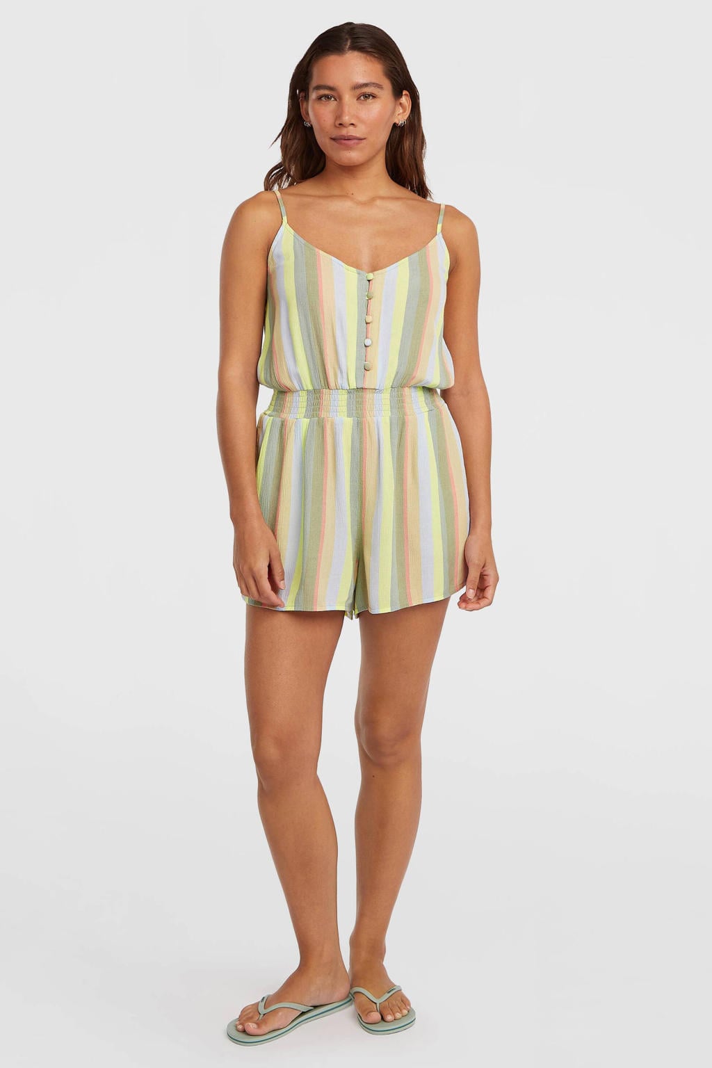 O'Neill gestreepte playsuit groen