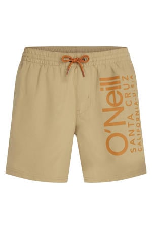 zwemshort Cali 16" met logo beige