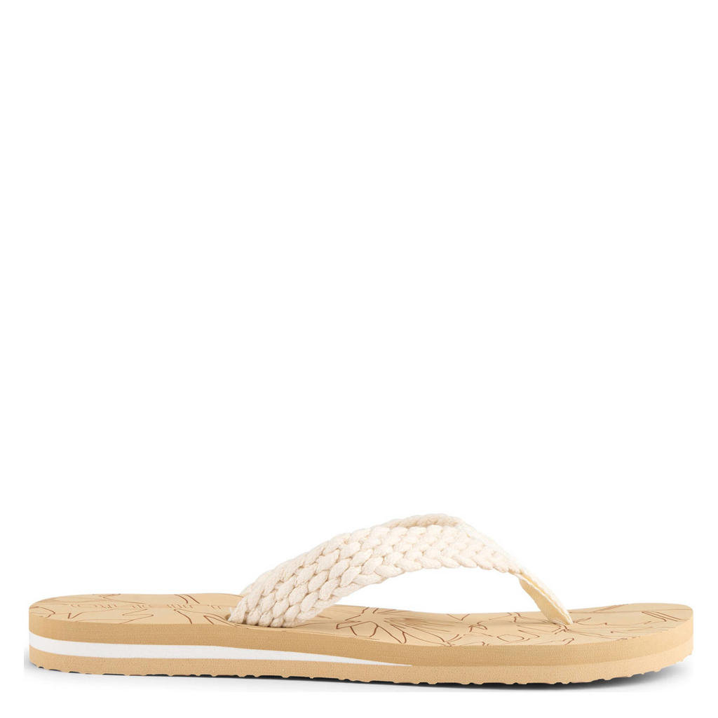 Witte dames O'Neill teenslippers van 100% ethyleenvinylacetaat