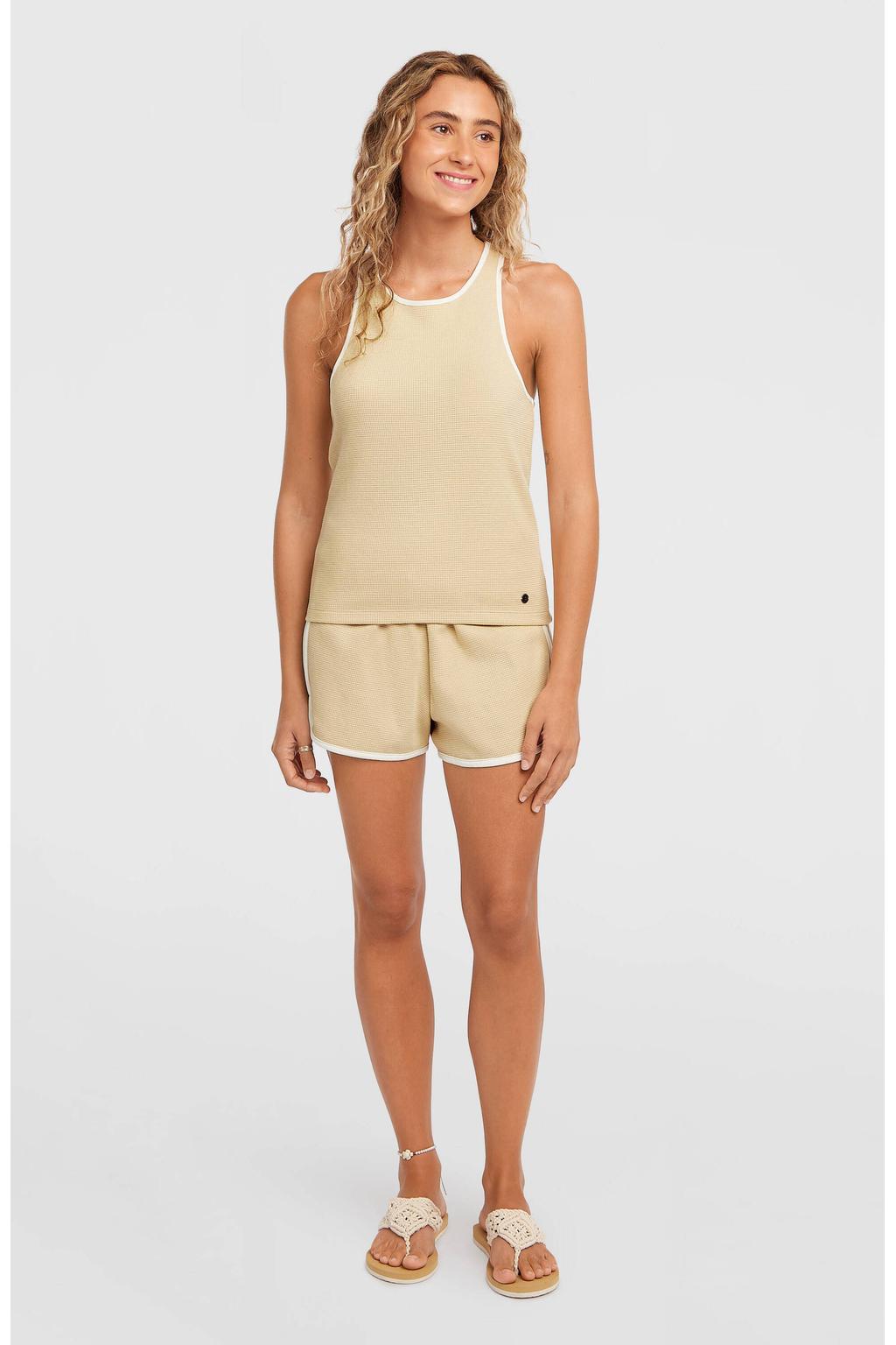 O'Neill straight regular waist sweatshort lichtgeel