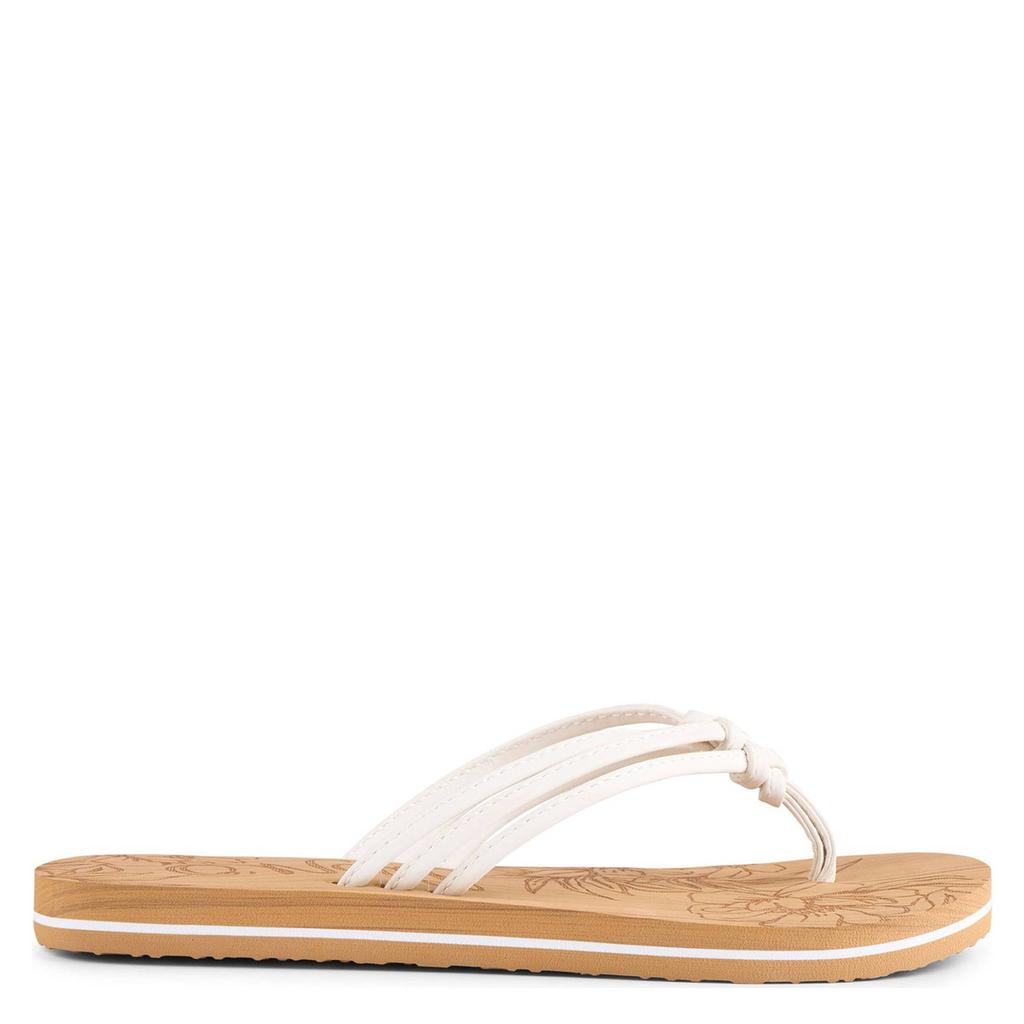 Witte dames O'Neill Ditsy teenslippers van 100% ethyleenvinylacetaat
