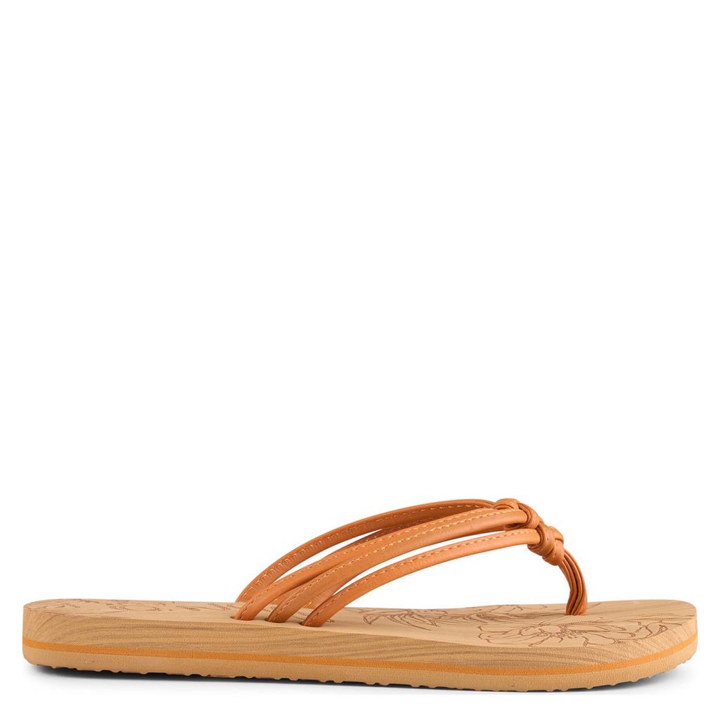 Zalmkleurige dames O'Neill Ditsy teenslippers van 100% ethyleenvinylacetaat