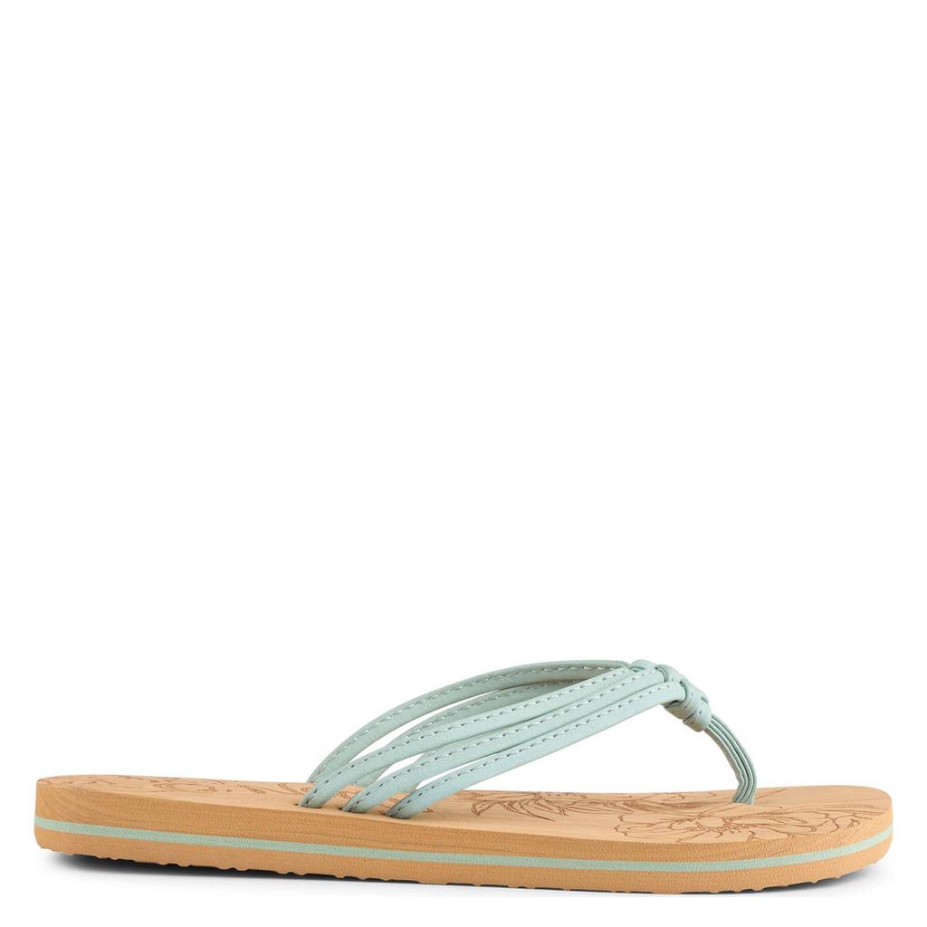 Mintgroene dames O'Neill Ditsy teenslippers van 100% ethyleenvinylacetaat