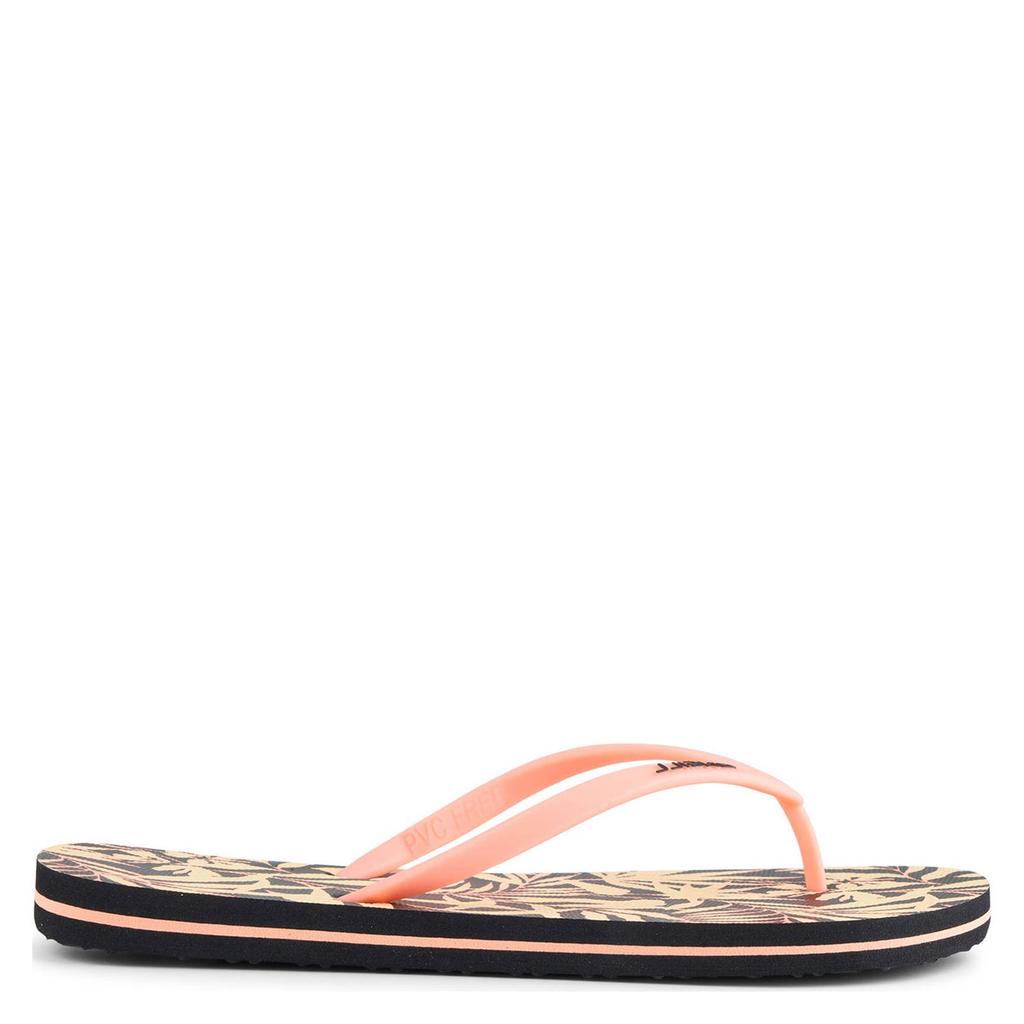 Zalm en zwarte dames O'Neill teenslippers van 100% polyethylene