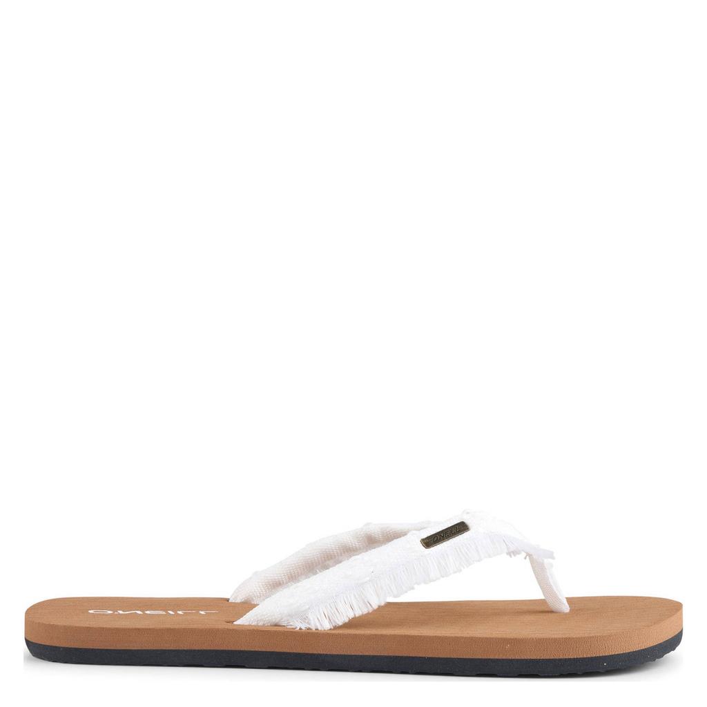 Witte dames O'Neill teenslippers van 100% ethyleenvinylacetaat
