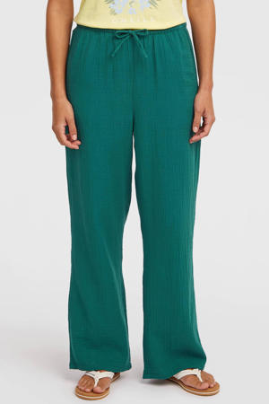 regular waist casual broek groen