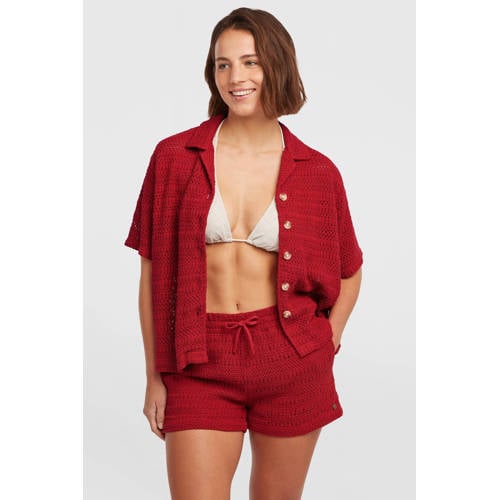 O'Neill wide leg high waist casual short rood afbeelding