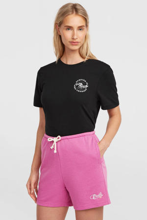 straight regular waist strandshort roze