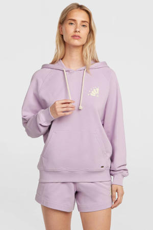 hoodie met backprint lila