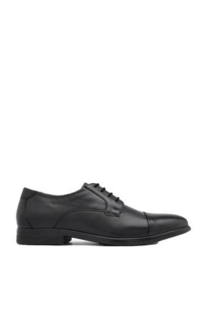 leren veterschoenen zwart