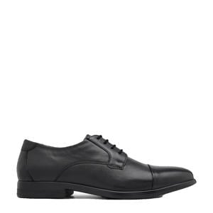 leren veterschoenen zwart