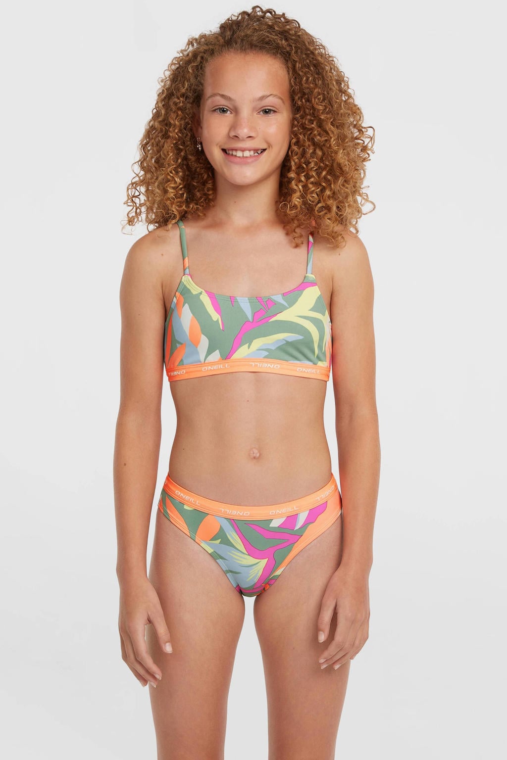 O'Neill crop bikini Sport groen/multi
