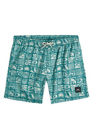 zwemshort all over print groen