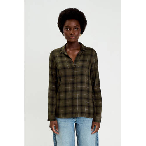 Cache Cache geruit blouse donkergroen afbeelding