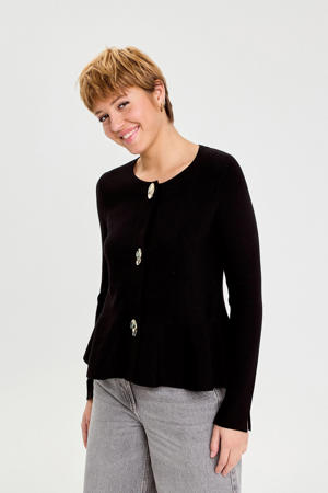 gebreid vest zwart