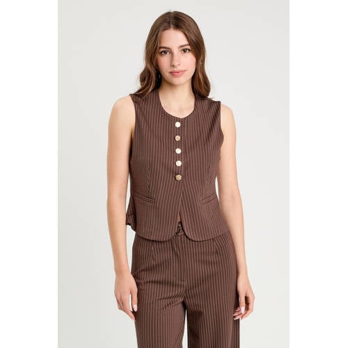 Cache Cache gestreepte gilet bruin afbeelding