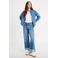 Cache Cache denim blouse medium blue denim
