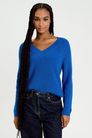 gebreide trui blauw