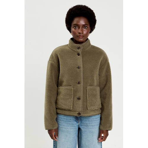 Cache Cache teddy jas groen afbeelding