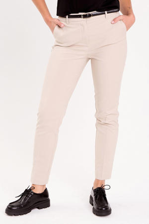 tapered cropped broek beige
