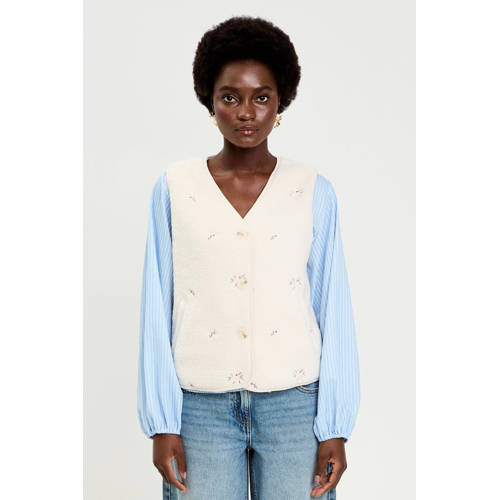 Cache Cache gebloemde gilet wit afbeelding