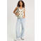 Cache Cache gebloemd gilet crochet ecru