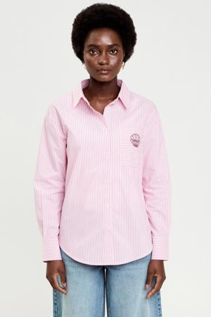 gestreepte blouse roze