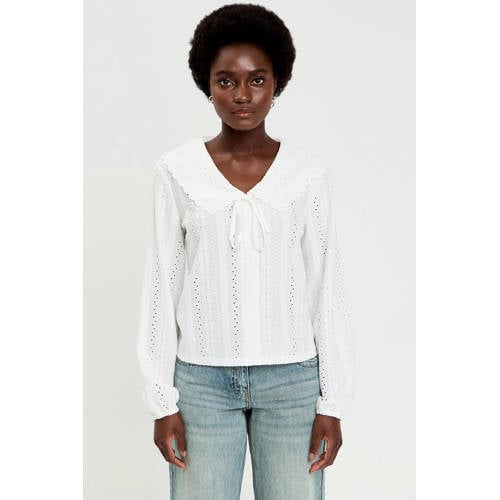 Cache Cache top ecru broderie afbeelding
