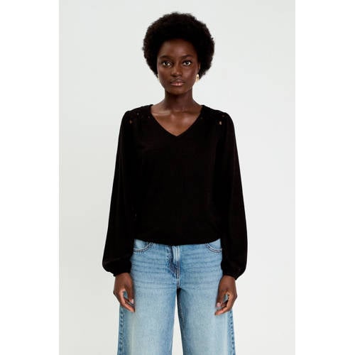 Cache Cache top zwart broderie afbeelding