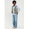 Cache Cache teddy gebloemde gilet marineblauw