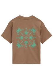 thumbnail: WE Fashion T-shirt met backprint lichtbruin