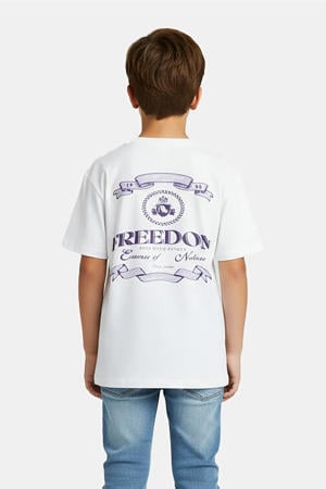 T-shirt met backprint wit