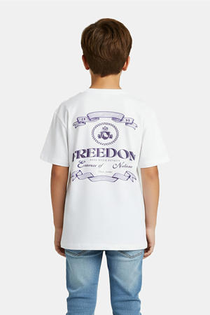 T-shirt met backprint wit