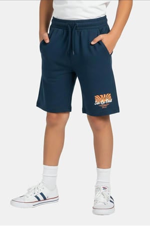regular waist sweatshort marineblauw