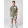 Cars regular waist gebloemde sweatshort groen