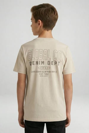T-shirt met backprint zand