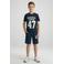 Cars T-shirt + korte broek marineblauw