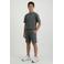 Cars regular waist sweatshort antraciet met textuur