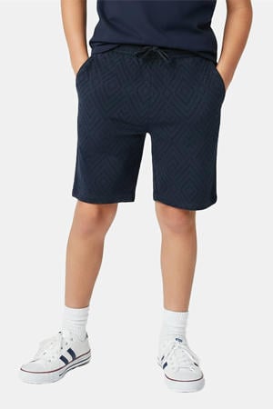 regular waist casual short marineblauw