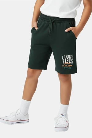 regular waist sweatshort antraciet