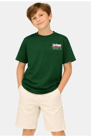T-shirt donkergroen