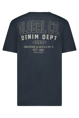 T-shirt met backprint antraciet