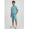 Cars regular waist sweatshort mintgroen met textuur